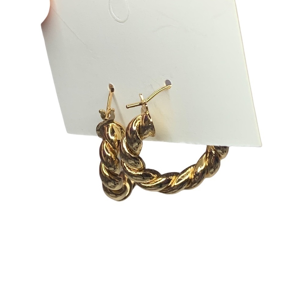 Gold hoops - Picture 3 of 4